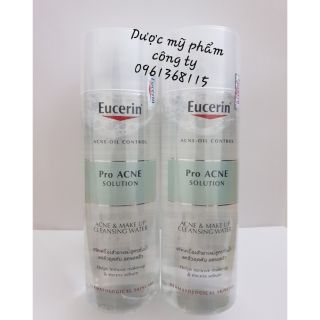 Tẩy trang da dầu mụn EUCERIN PRO ACNE SOLUTION ACNE AND MAKE UP  200ml
