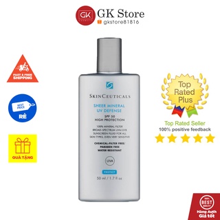 Kem Chống Nắng Phổ Rộng Thuần Vật Lý Cho Mọi Loại Da - SkinCeuticals Sheer Mineral UV Defense High Protection spf 50