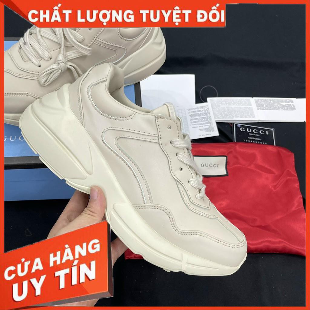 (FREESHIP + ẢNH THẬT 1.1) Giày Gucci Trơn box xanh full pk