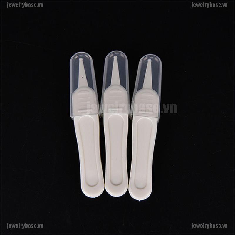 [Base] Baby's Cleaning Tweezer Ear Nose Navel Cleaner Remover Plastic Forceps Body Care, [VN]