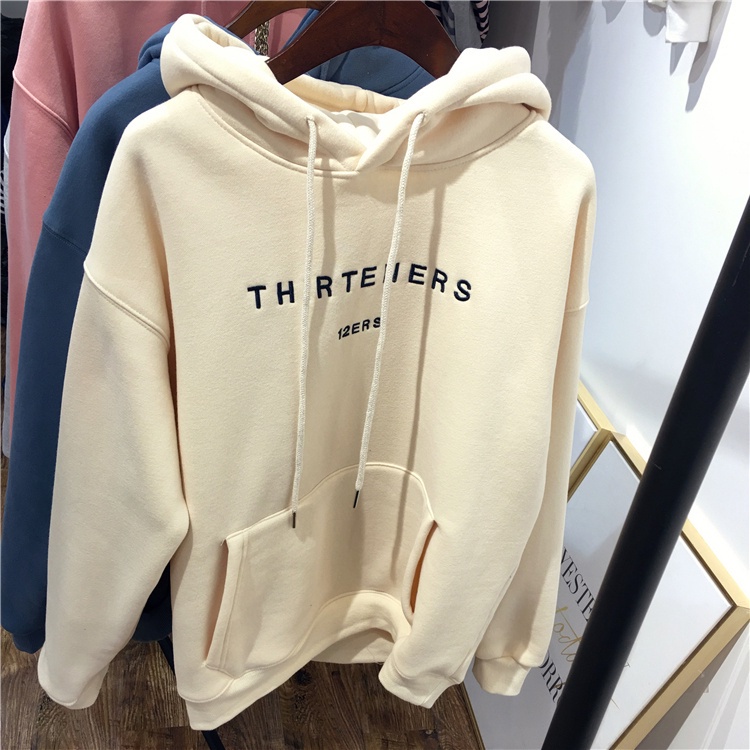 Mới Áo Hoodie Tay Dài Dáng Rộng Phong Cách Hàn Quốc Thời Trang Cho Nữ | BigBuy360 - bigbuy360.vn