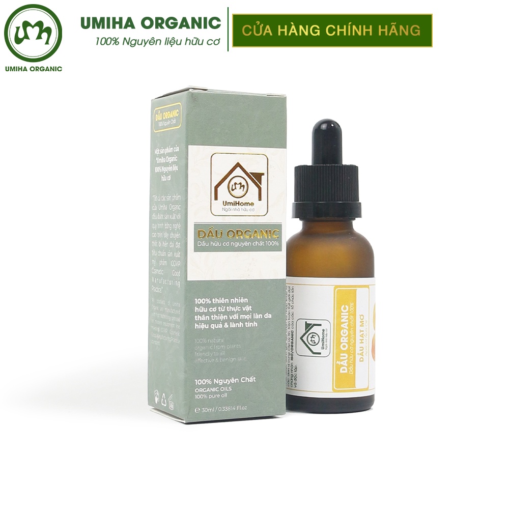 Dầu Hạt Mơ nguyên chất UMIHA hữu cơ | Apricot Kernel Oil 100% Organic 30ml