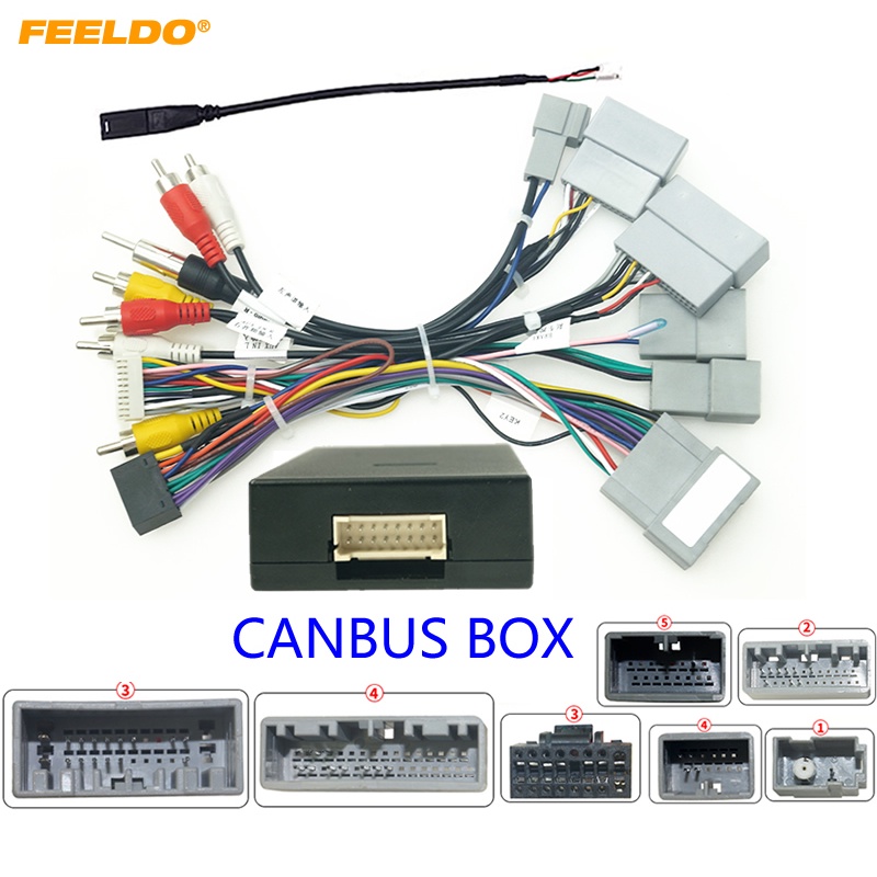 Dây Cáp Âm Thanh 16pin Kèm Hộp Canbus Cho Honda Civic CRV Breeze