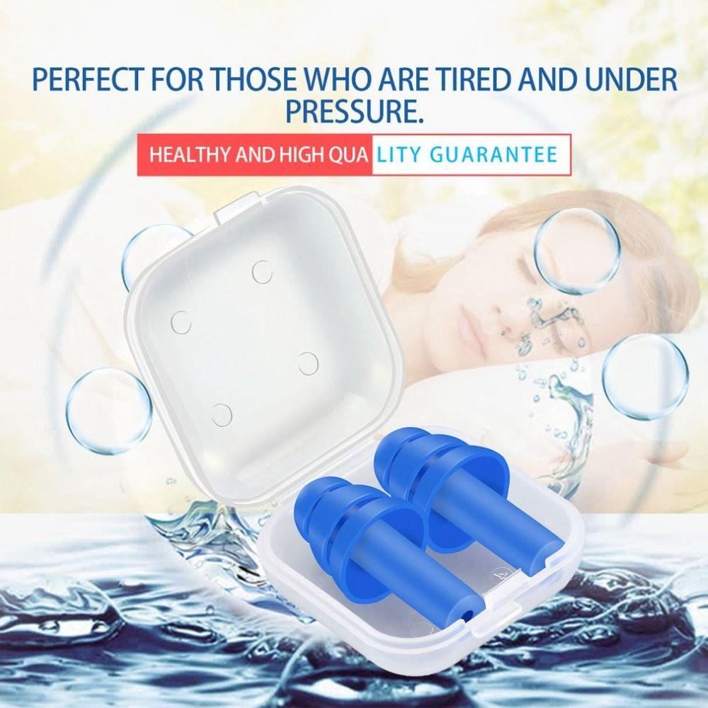 Nút Bịt Tai Giảm Tiếng Ồn Bằng Silicone Có Thể Tái Sử Dụng