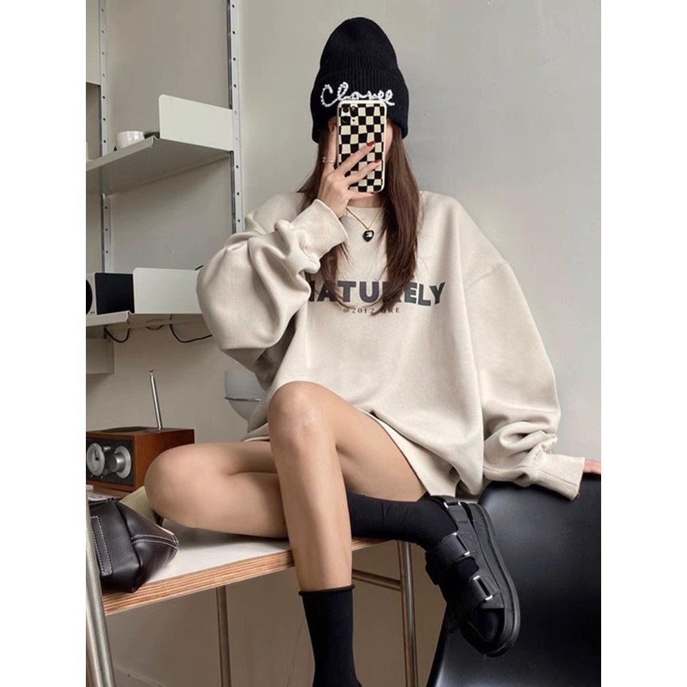 Áo Nỉ Sweater Naturély, Nam Nữ Form Rộng Unisex, Chất Nỉ Bông 100%Cotton Dày Dặn, Hoodie phong cách Hàn Quốc 2021 | BigBuy360 - bigbuy360.vn