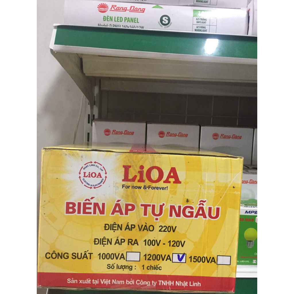 Biến Áp Đổi Nguồn LIOA 1200VA. Đổi Điện 220v Sang 100v, Biến Áp Tự Ngẫu 1.2kva DN012