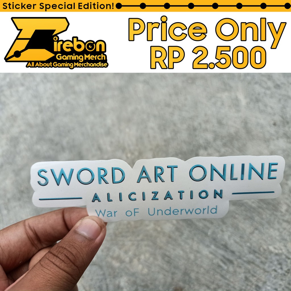 Miếng Dán Trang Trí Hình Sword Art Online Alicization War Of Underworld