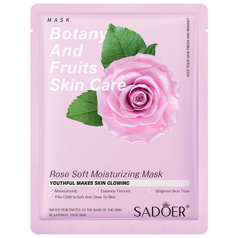 Mặt nạ giấy SADOER dưỡng trắng, cấp ẩm mờ thâm bổ sung collagen