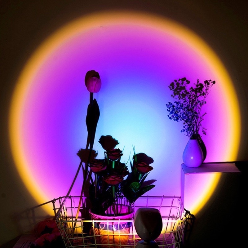 Đèn hoàng hôn 4 màu] có mika chuyển đổi 4 màu tiktok sunset, sunset red, rainbow trang trí, livestream