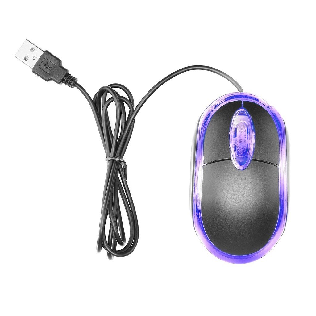 Chuột quang có dây 3 nút 1200 DPI màu xanh