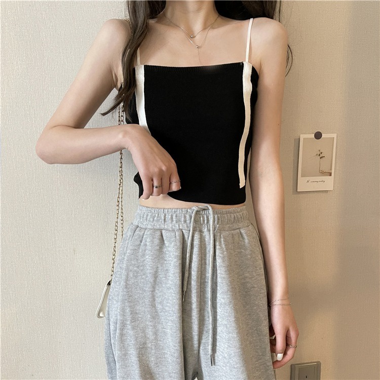 【ZHELIHANGFEI】 / Áo Yếm Không Tay Hở Lưng Xinh Xắn