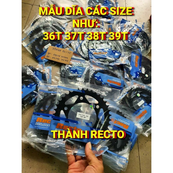 DĨA EXCITER 150/EXCITER 155 VVA/TFX 150/FZ 150i SIZE 36,37,38,39,40,41,42,43,44,45,46,47,48,49 RECTO