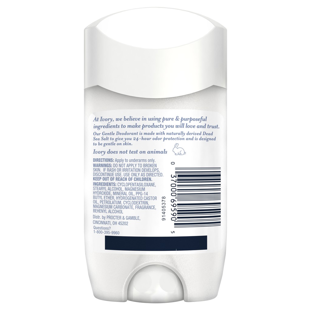 [HOT] Lăn Khử Mùi Ivory Gentle Deodorant Hint Of Coconut 24HR Odor Protection 68Gr (Sáp Trắng)