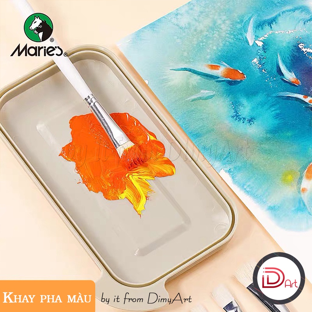 Xô rửa cọ vẽ đa năng MARIE's