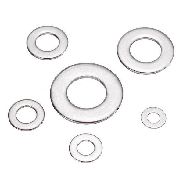 Bộ 105 Vòng Đệm Phẳng Bằng Thép Không Gỉ 304 M3 M4 M5 M6 M8 M10 Dùng Để Sửa Chữa Ốc Ví