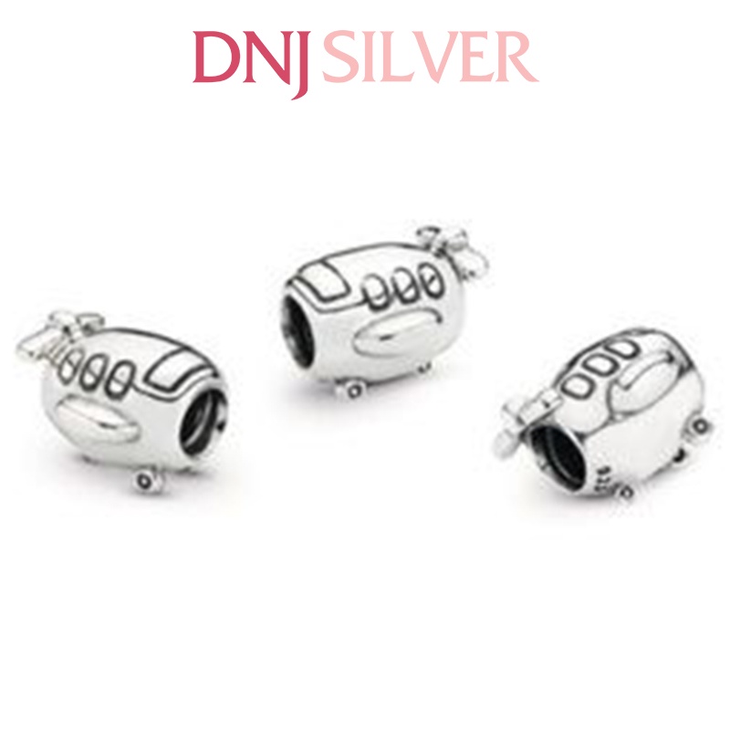 Charm bạc 925 cao cấp, hàng chuẩn bạc - Charm Aeroplane Travel thích hợp để mix vòng tay charm - DN292