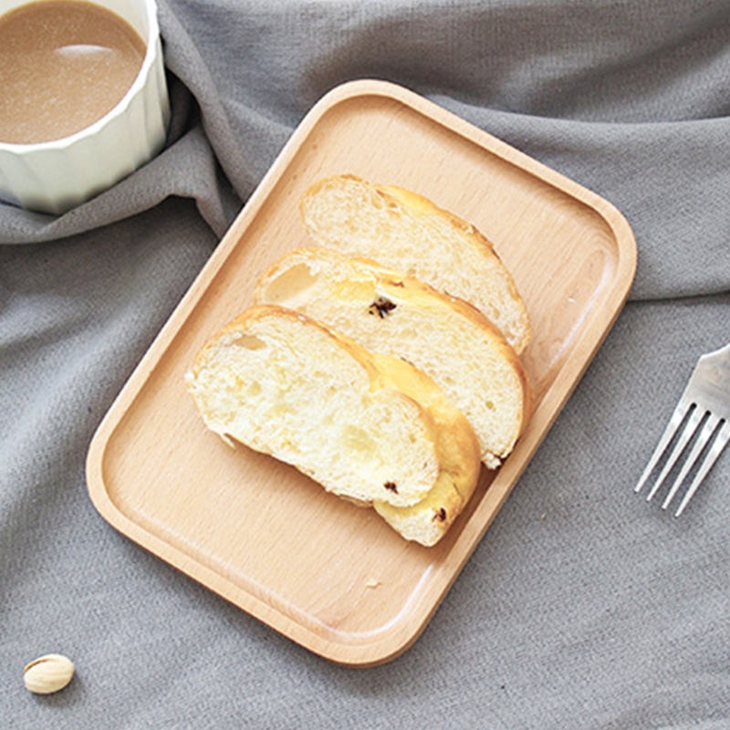 Khay Gỗ Tre Hình Chữ Nhật Dùng Phục Vụ Trà / Cà Phê / Bánh Mì / Trái Cây / Bánh Ngọt / Tráng Miệng