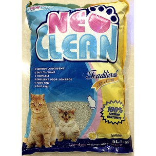 Cát Mèo NEO CLEAN Khử Mùi Siêu Tốt, Vón Cục Ngay Lập Tức (4.15kg- 5 Lít)