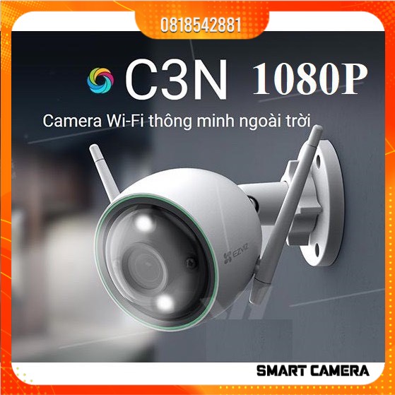 Camera ngoài trời Ezviz C3N 2Mp 1080p có màu ban đêm ,Có AI