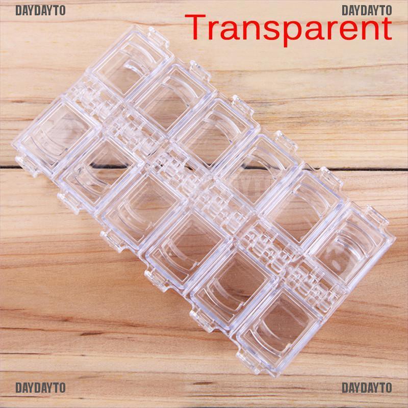 Hộp nhựa đựng sắp xếp trang sức 12 ngăn tiện dụng