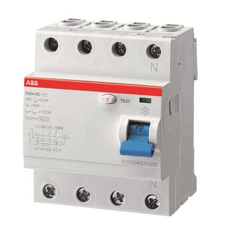 CẦU DAO/ APTOMAT CHỐNG GIẬT ABB 4P 25A 30MA (FH204 AC-25/0.03) 2CSF204005R1250