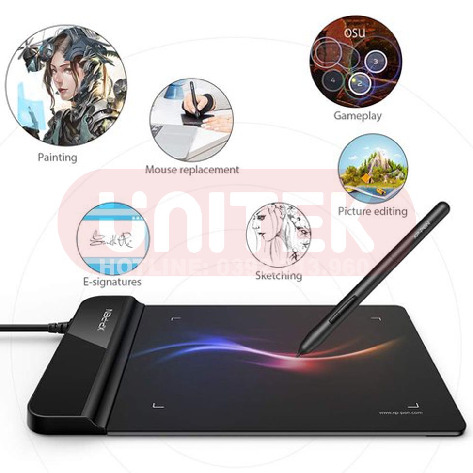 Bảng Vẽ Điện Tử XP-Pen Star G430S Siêu Mỏng Lực Nhấn 8192 Chơi OSU