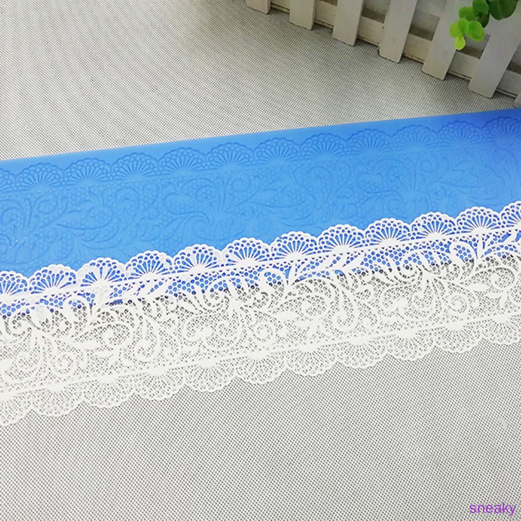 Khuôn silicone tạo hình ren hoa dành cho trang trí bánh kẹo