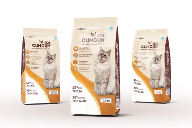 Hạt mèo CunCun CAT - Thức ăn cho mèo CunCun (Hạt khô Cun Cun cho mèo)