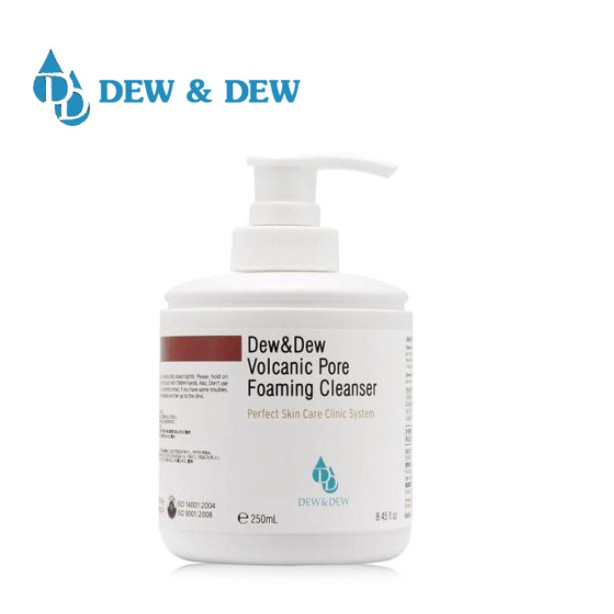 Sữa rửa mặt làm sạch lỗ chân lông chiết xuất từ tro núi lửa Dew & Dew Volcanic Pore Cleansing Foam 250ml
