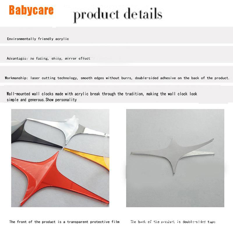 Đồng Hồ Dán Tường Tráng Gương 3d Diy Hiện Đại Trang Trí Nhà Cửa / Văn Phòng