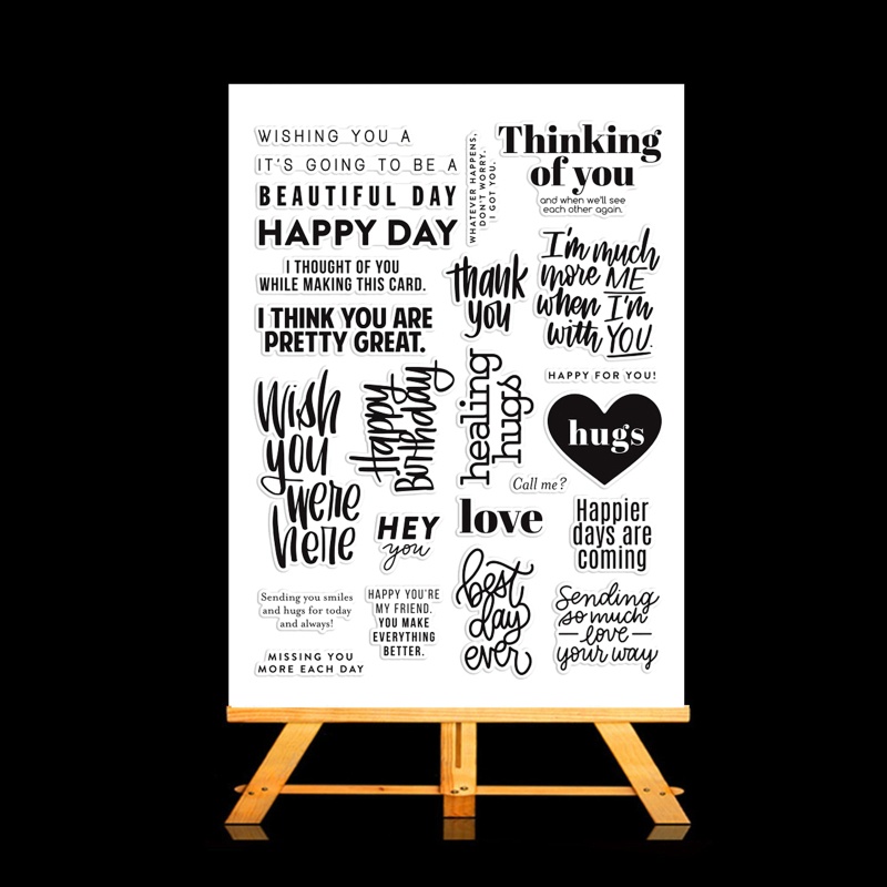 Con Dấu Silicon Trong Suốt Hình Chữ Cái Alphabet Dùng Để Trang Trí Thiệp Cưới / Giáng Sinh