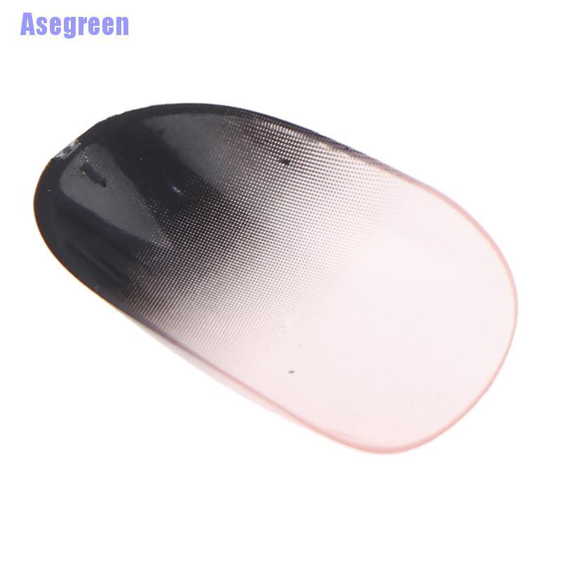 (Hàng Mới Về) Bộ 24 Móng Tay Giả Màu Đen gradient Thời Trang