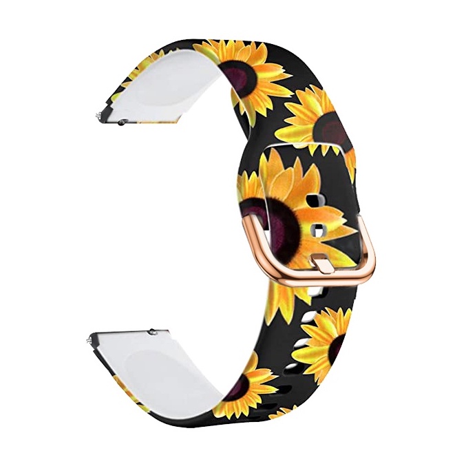 Dây Đeo Silicon 18mm 20mm 22mm Cho Đồng Hồ Thông Minh Garmin Vivomove 3s Active S Galaxy Watch4 3 Active 2 S3