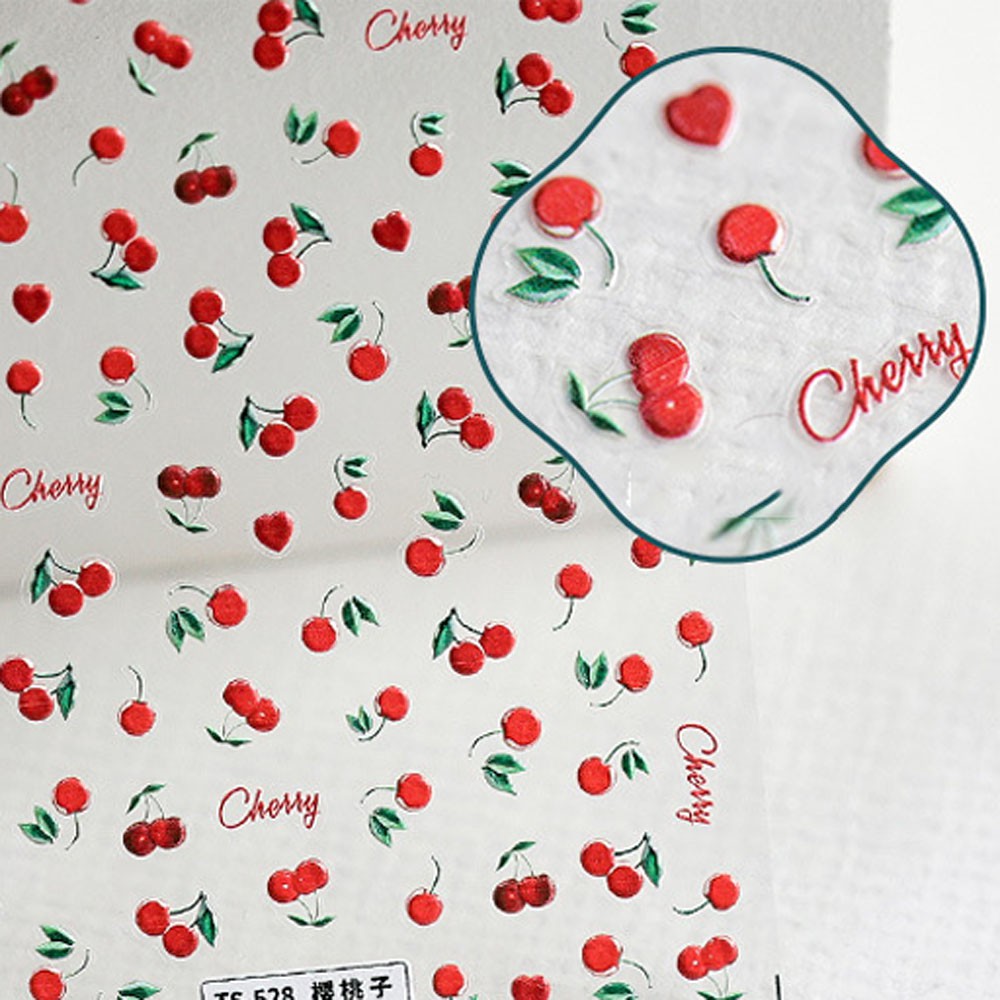 Nhãn Dán Móng tay Họa Tiết Hoạt Hình 3d Xinh Xắn Hợp Thời Trang Phong Cách Xuân Hè