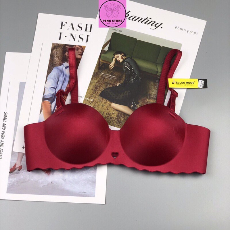 Áo Ngực Đúc Su Không Gọng Quả Ngang Đệm Bàn Tay Cao Cấp A2218