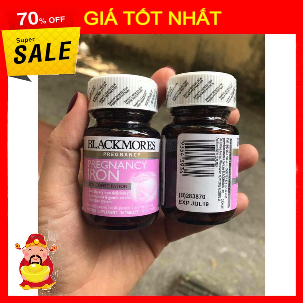 [ GIÁ TỐT NHẤT ]  VIÊN SẮT BLACKMORE BÀ BẦU(LỌ 30V) [ HÀNG CHÍNH HÃNG ]