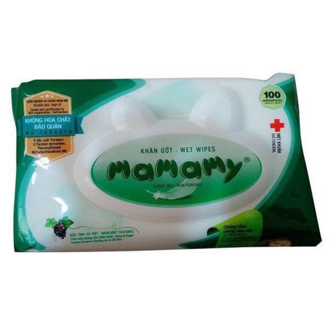 Combo 5 gói Khăn ướt mamamy 100 tờ