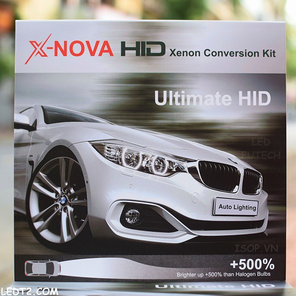 [LEDT2 ISOP] X-Nova HID Xenon Conversion Kit 55w tăng sáng +500% [Số lượng: 1 cặp] [Bảo hành 2 năm]