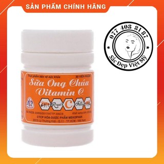 [Thị Trường Sỉ]Kẹo Vitamin C_Viên Ngậm Sữa Ong Chúa Mekophar Hộp Lớn 24 Chai x 30 Viên
