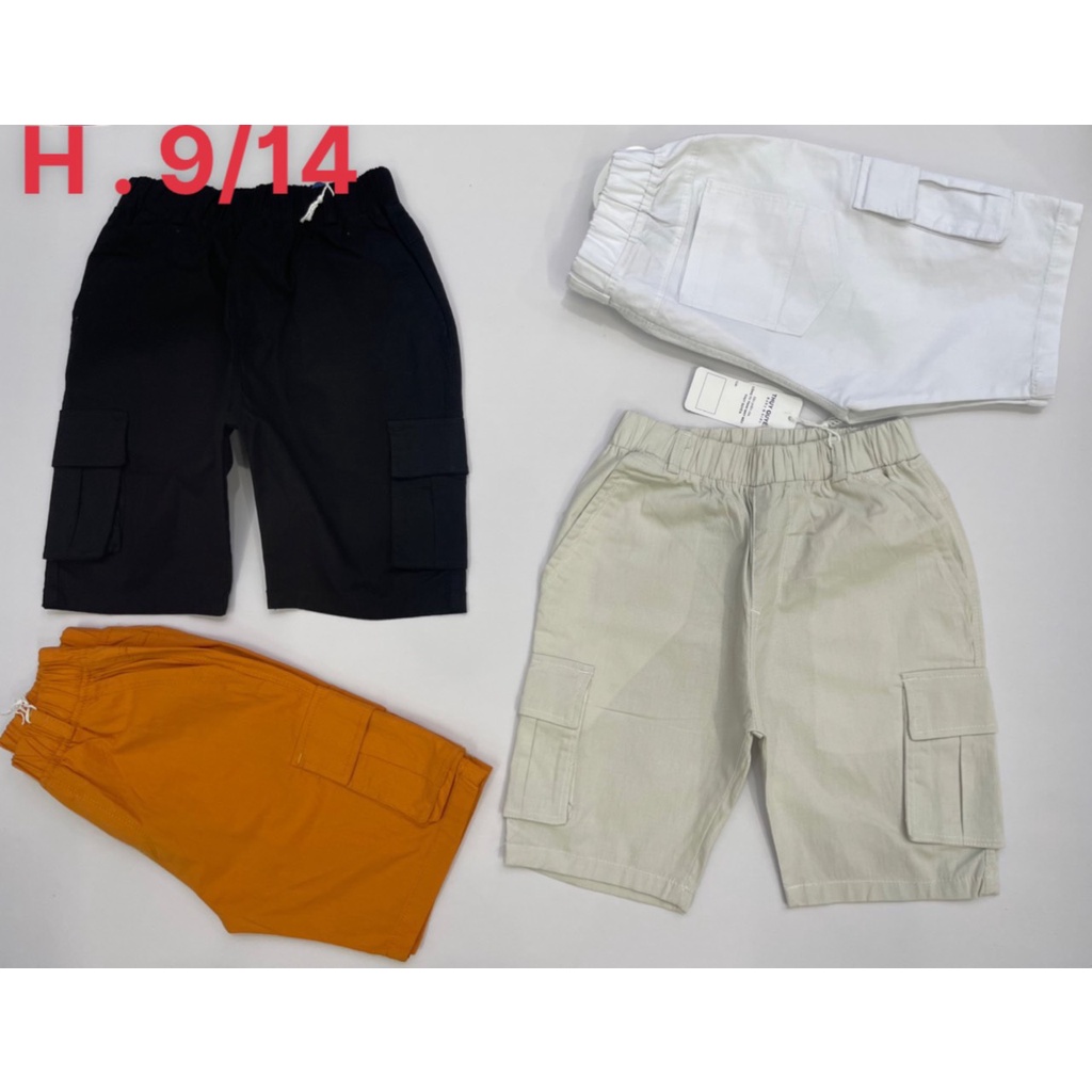 Quần kaki lửng, quần kaki túi hộp, quần short nhiều màu , quần đùi bé trai 013777