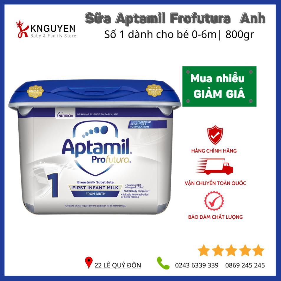 Sữa Aptamil bạc Anh Aptamil Profutura 800g số 1,2,3 💝FREESHIP💝