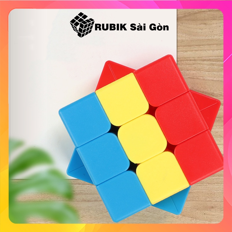 Rubik Biến Thể Fantastic Gear Sandwich 3x3 Cao Cấp Rubic Bump Man Sáng Tạo Dùng Để Dạy Học Cho Người Mới Chơi