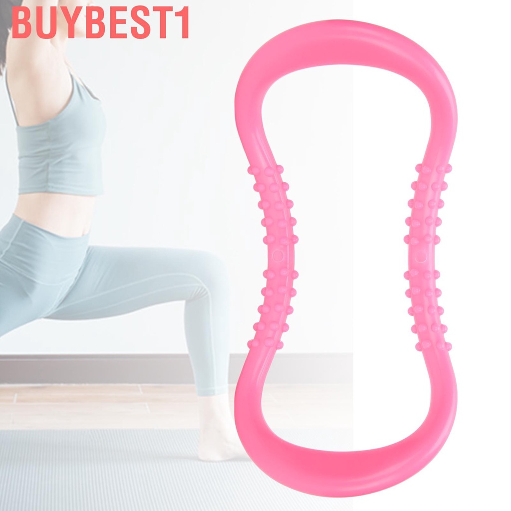 Buybest1 【smili】Therapy Cushion Yoga Massage Back Stretch Neck Leg Exercise Calf Pilates Home Gym Workout Full Body