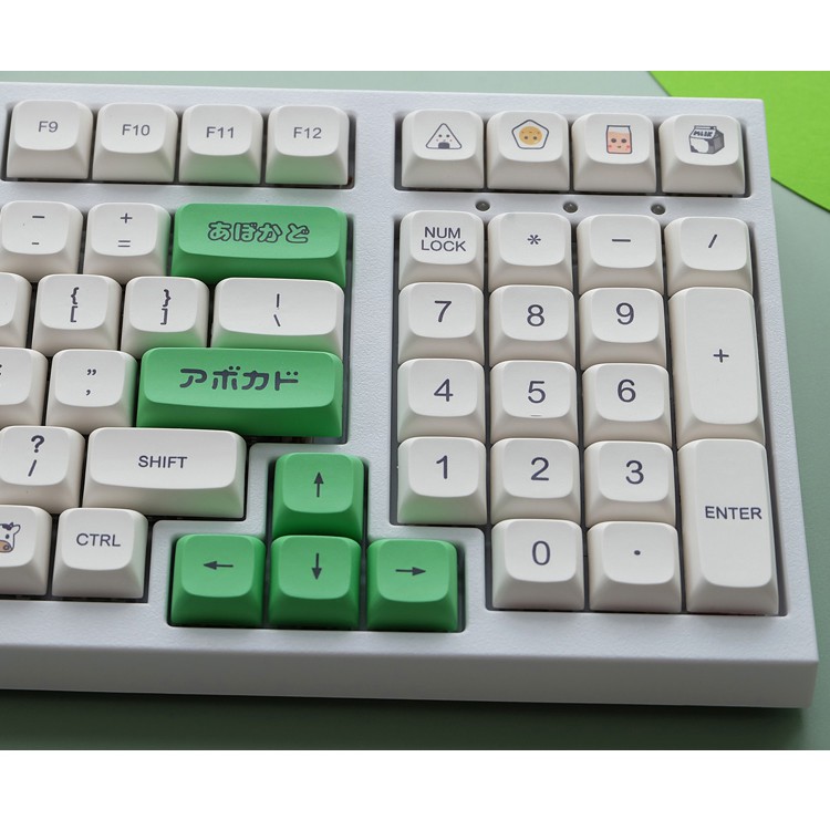 Nút bàn phím keycap XDA Milk Avocado giá rẻ 136 nút filco, leopold, ikbc, nj68, keychron