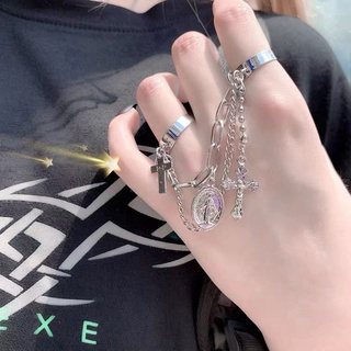 Nhẫn Hình Thánh Giá Phong Cách Retro Thời Trang