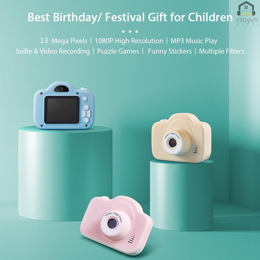 Máy quay phim kỹ thuật số mini độ phân giải cao 1080P với 13 Mega Pixels 2 Inch màn hình lớn IPS cho bé
 | BigBuy360 - bigbuy360.vn