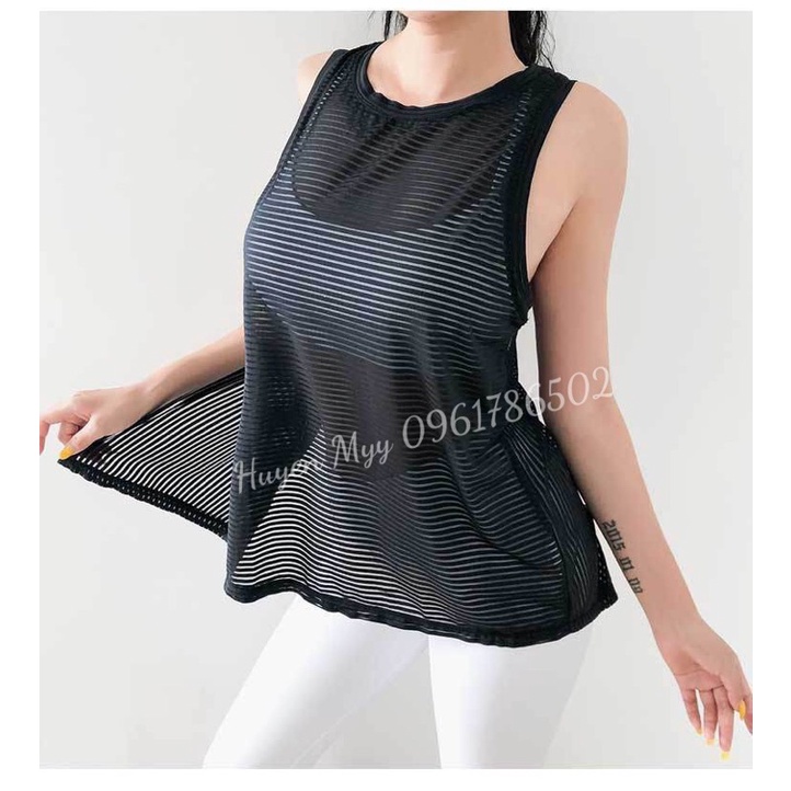 ÁO TANK LƯỚI XẺ LƯNG CỰC ĐẸP
