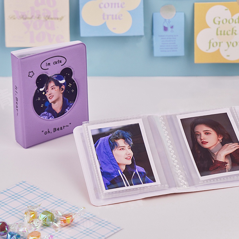 Cuốn Album Ảnh DIY 3 Inch Thiết Kế Sáng Tạo Tiện Lợi Dễ Sử Dụng Giá Đỡ