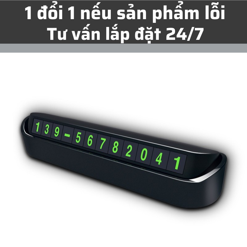 Bảng số điện thoại ô tô đặt mặt taplo, giúp người ngoài dễ dàng liên lạc với chủ xe khi đỗ xe trên phố. Nội thất Donmic.