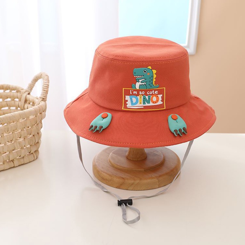 Nón Tai Bèo Hình Khủng Long Dễ Thương Có Thể Gấp Gọn Tiện Dụng Mang Theo Câu Cá / Cắm Trại